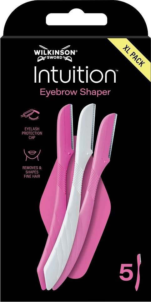 Set për vetulla dhe fytyrë Wilkinson Intuition Eyebrow Shaper për femra, 5 pjesë