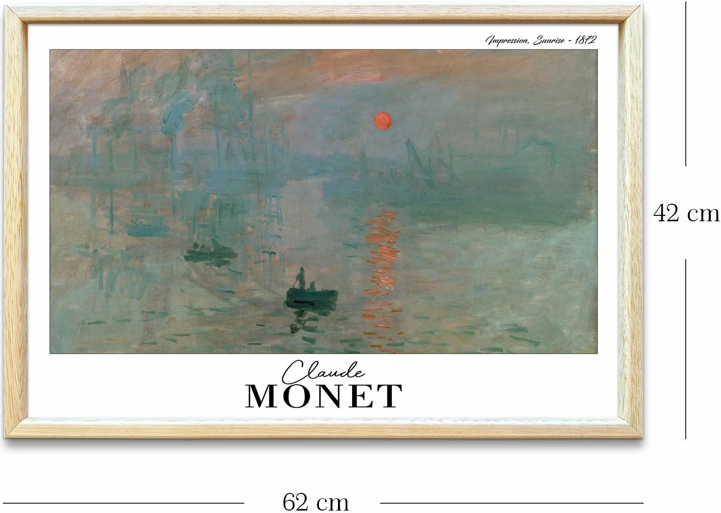 Pikturë dekorative me kornizë, Wallity, 4262AHSMONET-008