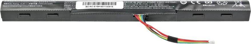 Bateri laptop Mitsu BC/AC-E15 për Acer Aspire E15, E5-475, 2200mAh, 14.6V, e zezë