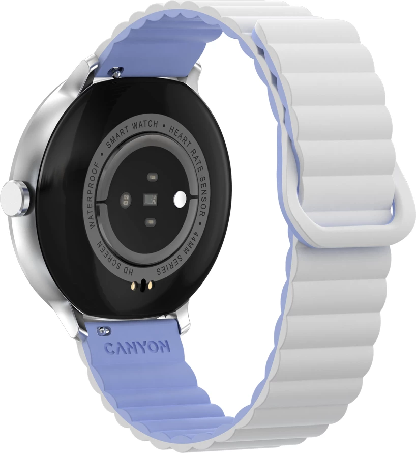 Smartwatch CANYON Jacky SW-69 (CNS-SW69WB), 1.30\" 360x360, Bluetooth 5.1, 200 mAh, White/Blue