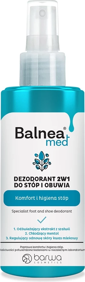 Deodorant për këmbë dhe këpucë Barwa Balnea Med 150ml