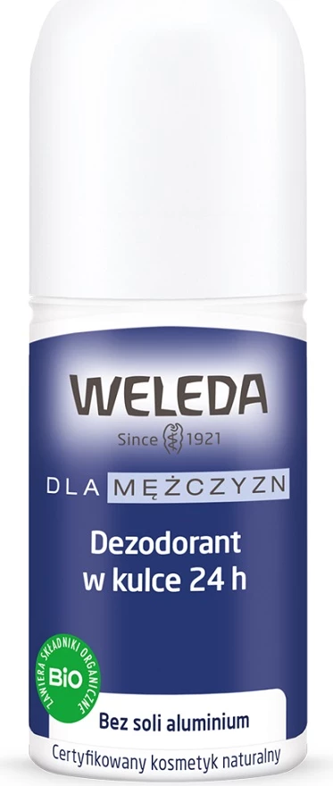Deodorant roll-on për meshkuj Weleda 24h, 50ml