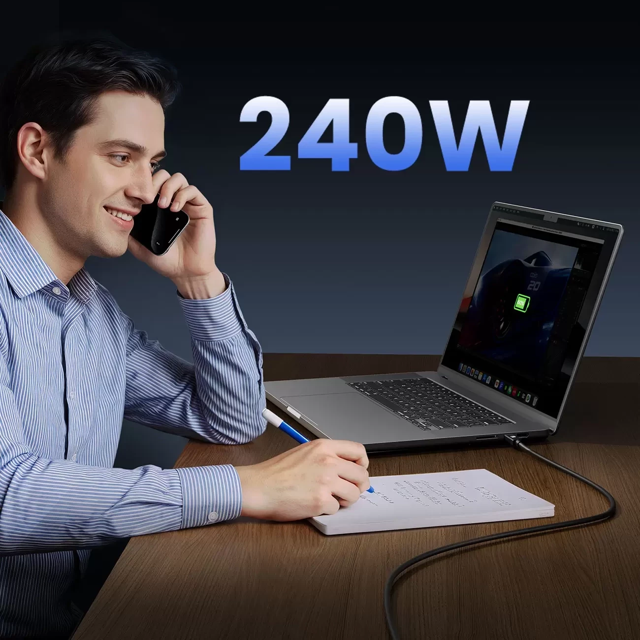 Kabllo USB‑C në USB‑C, Orico, TBZ5-15-BK, Thunderbolt 5/USB4 80 Gbps, PD 240 W, DP 2.1 8K, 1.5 m, e zezë