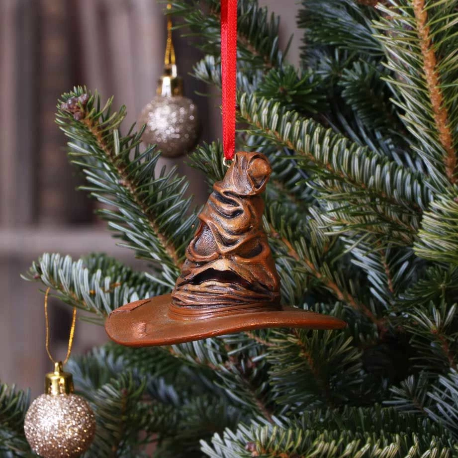Ornament varës NEMESIS NOW Harry Potter Sorting Hat 9 cm, rrëshirë, kafe