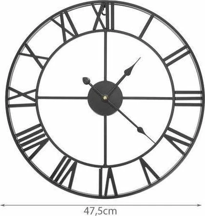 Orë muri Upominkarnia Retro Universal 47.5 cm, e zezë