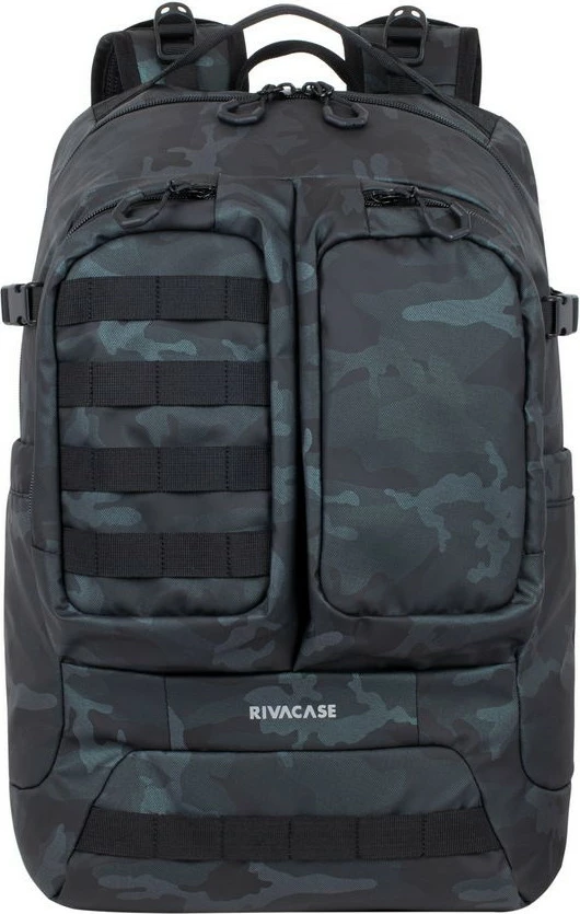 Çantë shpine RIVACASE Sherwood 7661, 32L, për laptop 17.3 inç, gri camo