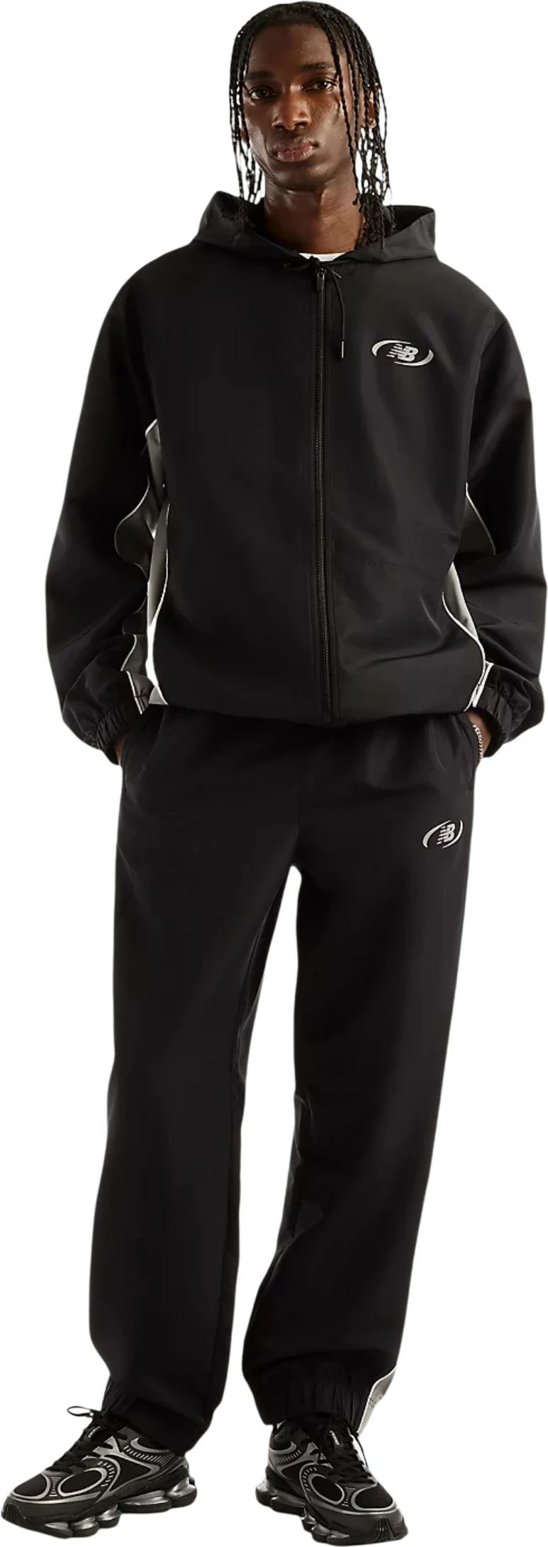 Pantallona sportive për meshkuj New Balance MB62A8LTBK, të zeza [Madhësia: L]