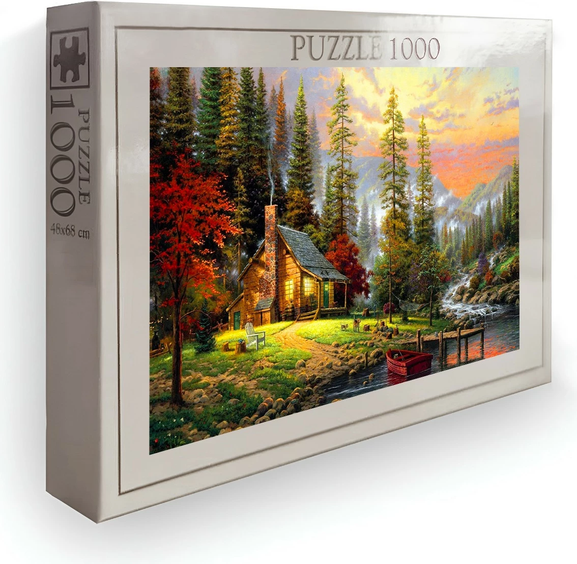 Puzzle 1000 copë, Evila Originals, shumëngjyrësh, PZL_0183_1000