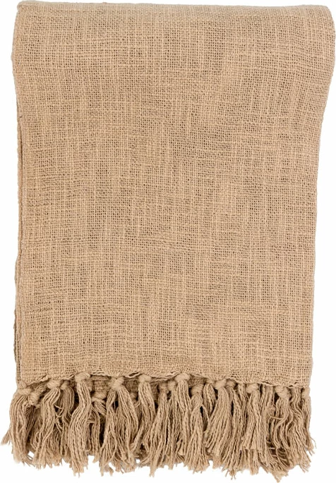 Batanije dekorative NIHAL, pëlhurë, kafe, 130x170cm