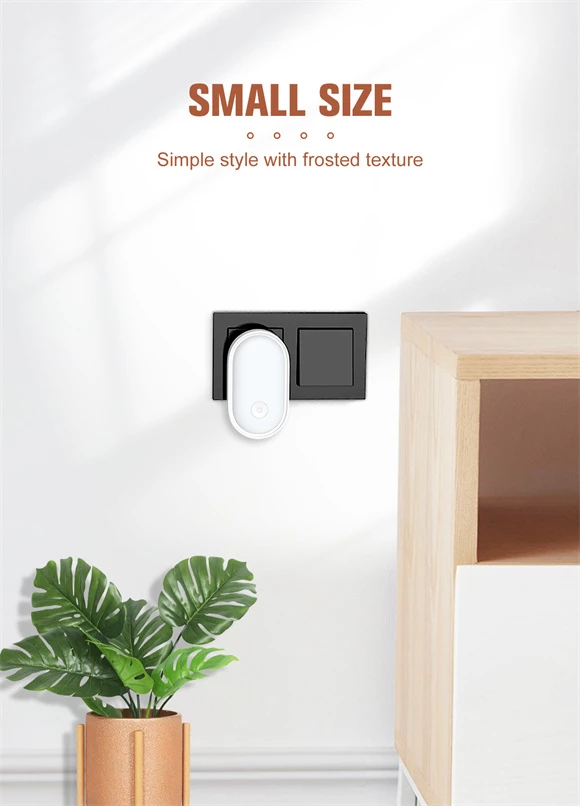 Dritë nate me sensor LDNIO Y2 LED 0.5 W 3500K prizë EU, e bardhë