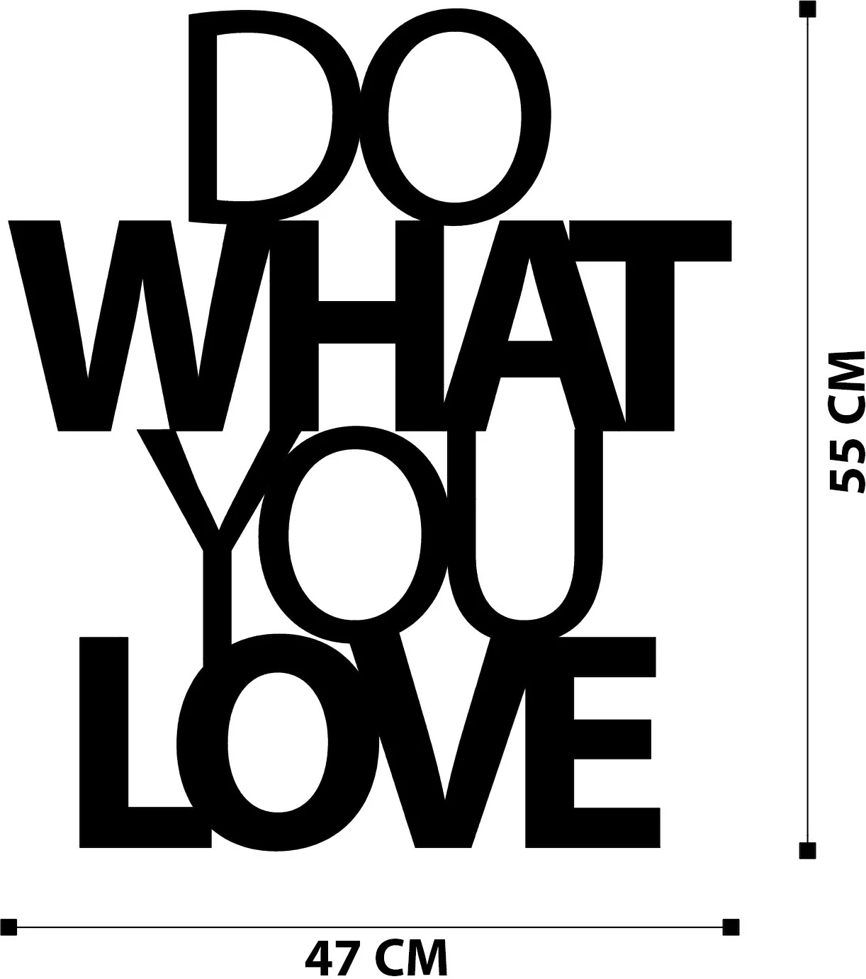 Dekor metalik për mur, Wallity, Do What You Love