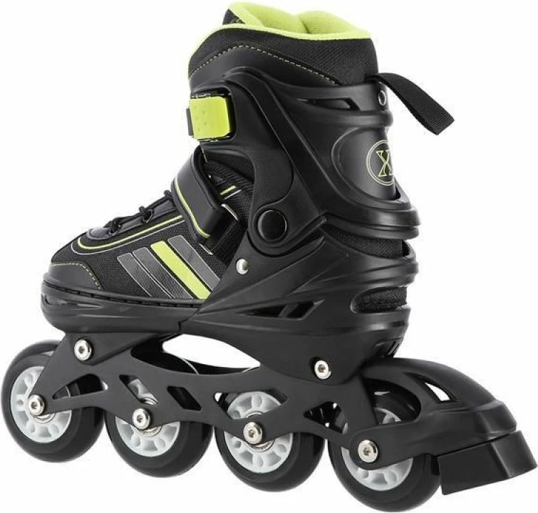 Rollera 2-në-1 Nils Extreme NH18191, të zinj-limon, madhësia L (39-43)