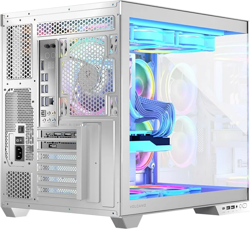 Kasë MODECOM Volcano Panorama APEX ARGB 7F MIDI, e bardhë