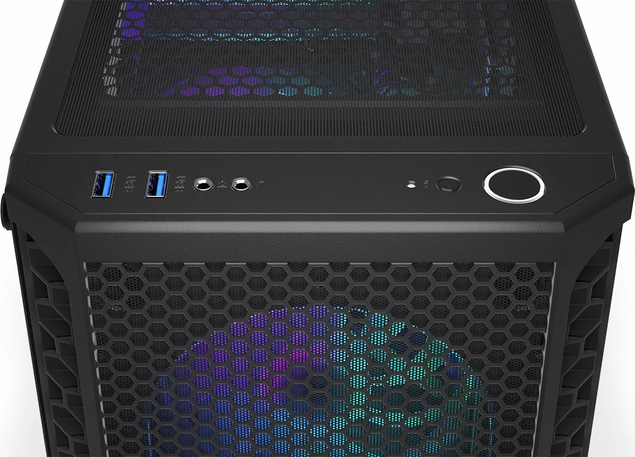 Kasë Endorfy Signum 300 ARGB EY2A006, Midi Tower, 4x120mm ARGB fan, ATX/mATX/Mini-ITX, e zezë