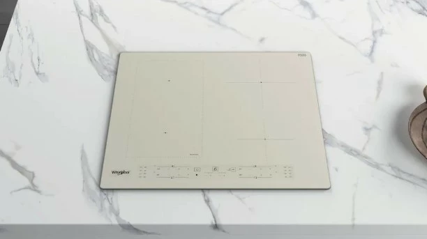 Pllakë induksioni, Whirlpool, WLB6860NES, 4 zona FlexiCook, 60 cm, kontroll me prekje, 7.2 kW, bezhë