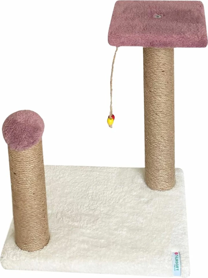 Dërrasë për gërvishtje për mace, ngjyrë dusty rose, Paws & Whiskers