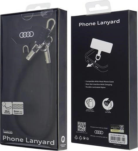 Litar për celular Audi Universal, 28cm x 8mm, i zi