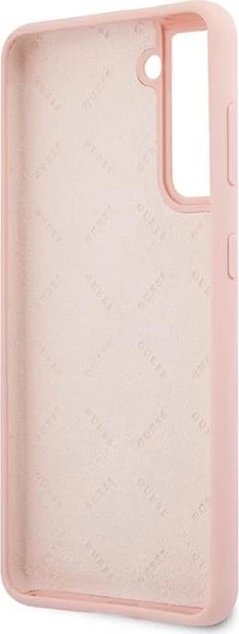 Mbështjellës Guess GUHCS21MLSVSPI për Samsung Galaxy S21+, silikon, rozë