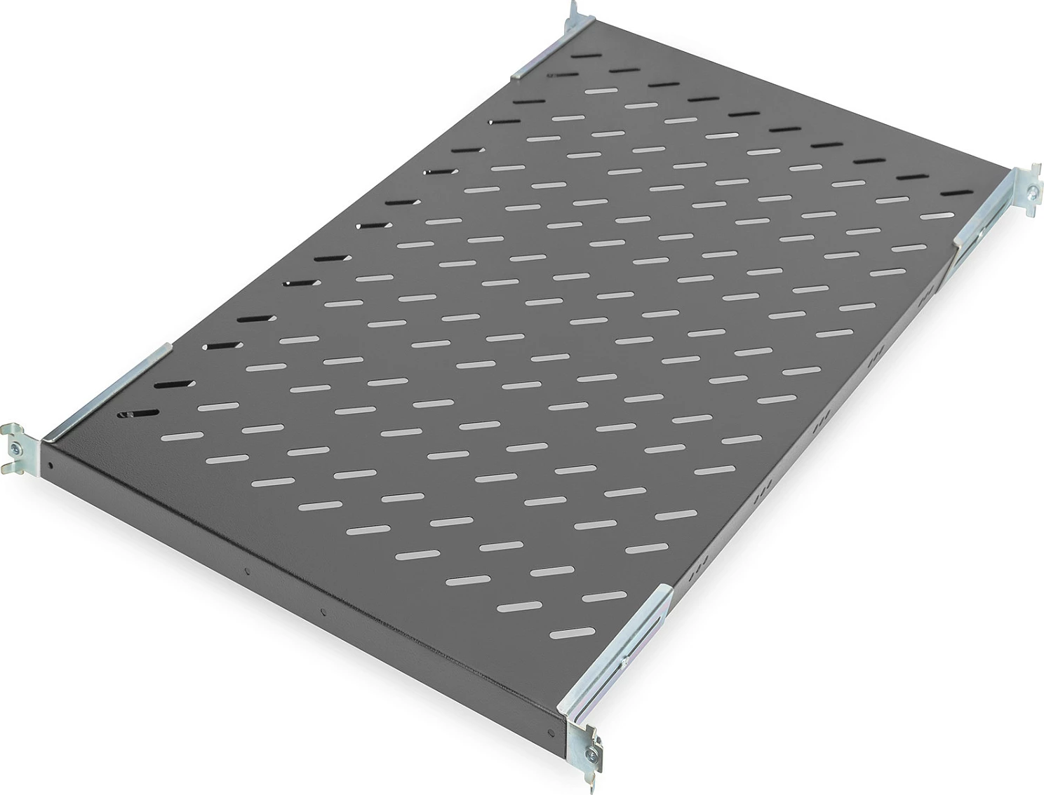 Raft kabineti Digitus 1U, 19 inç, deri 50kg, zi