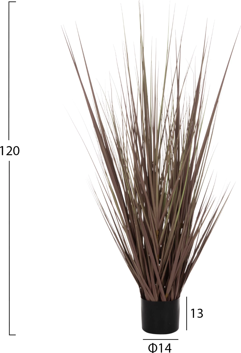 Bimë sintetike dekorative në vazo, FH4011, bar, 120Hcm