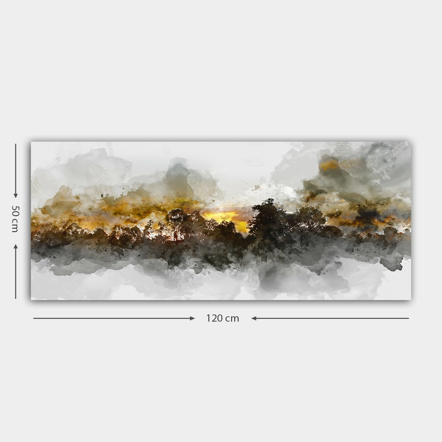 Pikturë dekorative në kanavacë, shumëngjyrëshe, YTY563384080_50120, 50x120cm