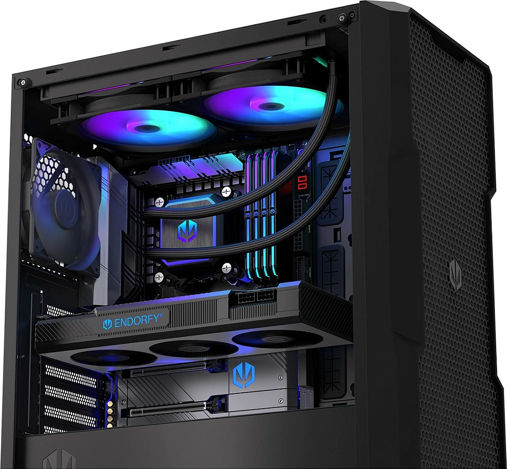 Ftohës uji AIO për CPU Endorfy Navis F280 ARGB, 280mm, 2x140mm PWM, i zi
