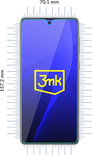 Mbështjellës xhami hibrid 3mk FlexibleGlass për Samsung Galaxy A73 5G, Transparent