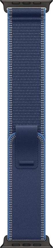Apple Watch 49mm Loop Blue/Bright Blue Trail Loop - M/L - Black Titanium Finish