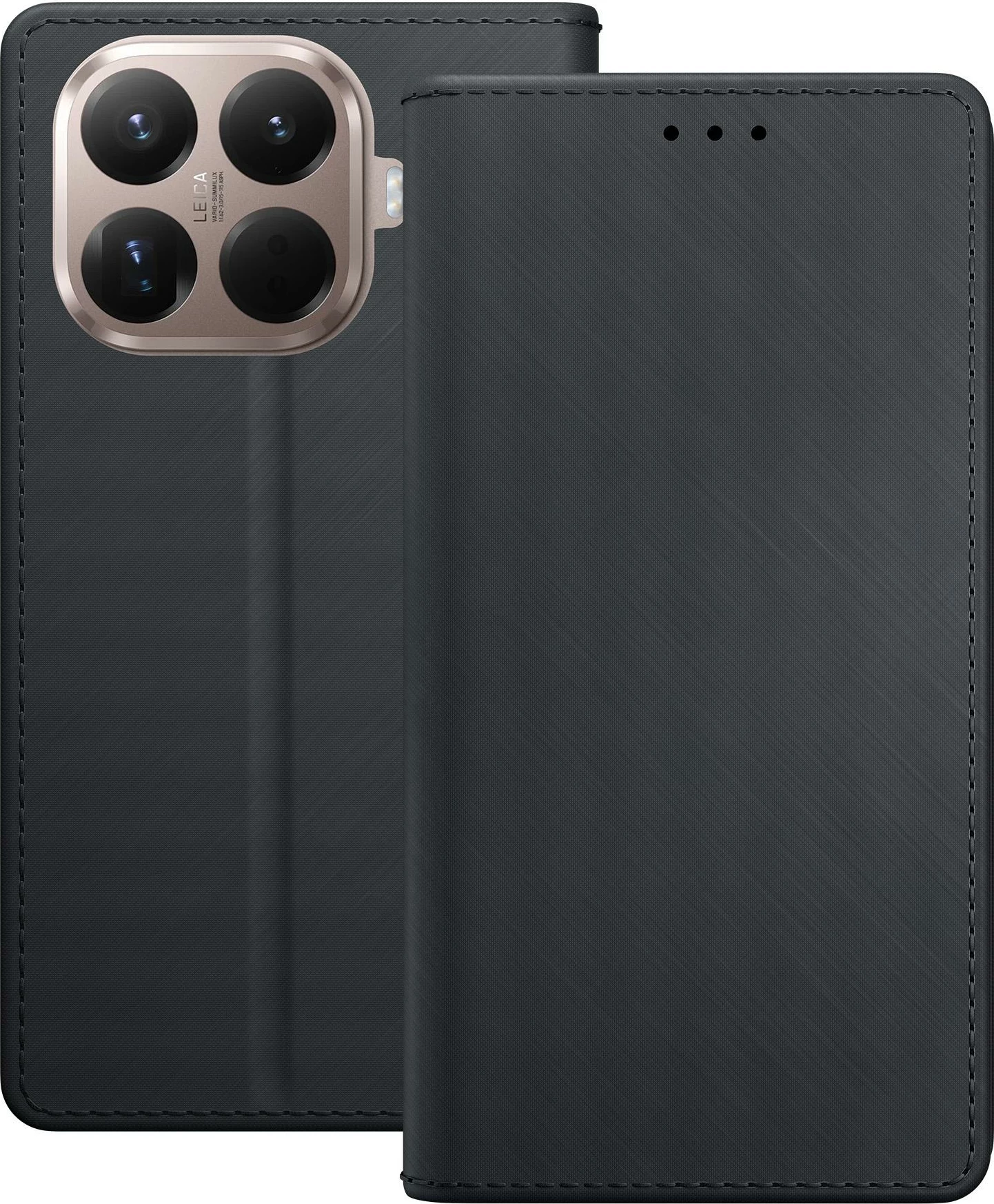 Mbështjellës 3mk Protection Wallet Case për Xiaomi 15T Pro 5G, me 3 xhepa kartelash, mbyllje magnetike dhe funksion stand, i zi, në kuti