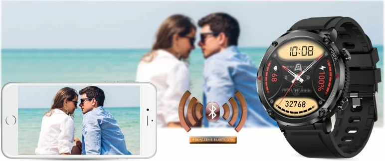 Smartwatch Gravity për të dy gjinitë, portokalli
