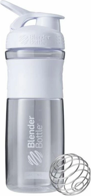 Shishe sportive Blender Bottle SportMixer Signature Sleek 820ml, e bardhë