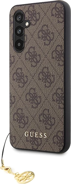 Mbështjellës Guess GUHCS23FEGF4GBR për Samsung Galaxy S23 FE, 4G Charms, kafe