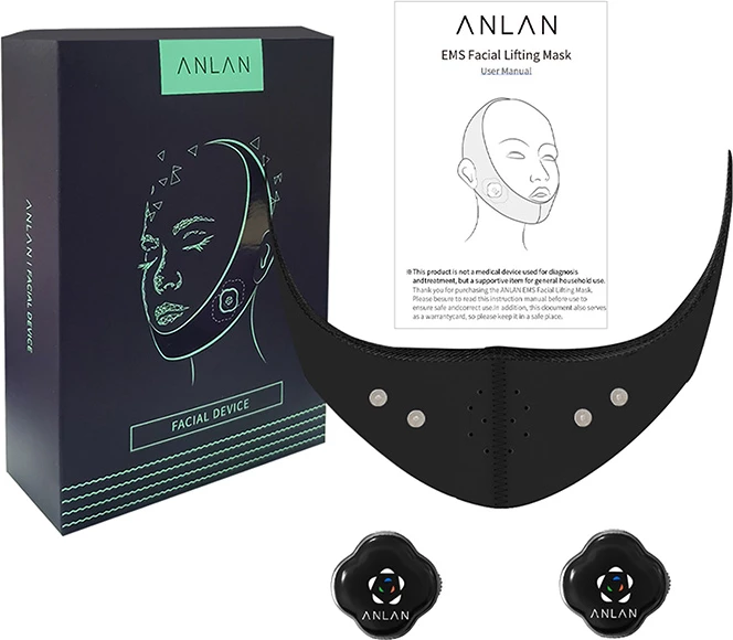 Maskë dobësimi fytyre ANLAN 01-ASLY41-001, EMS, e zezë