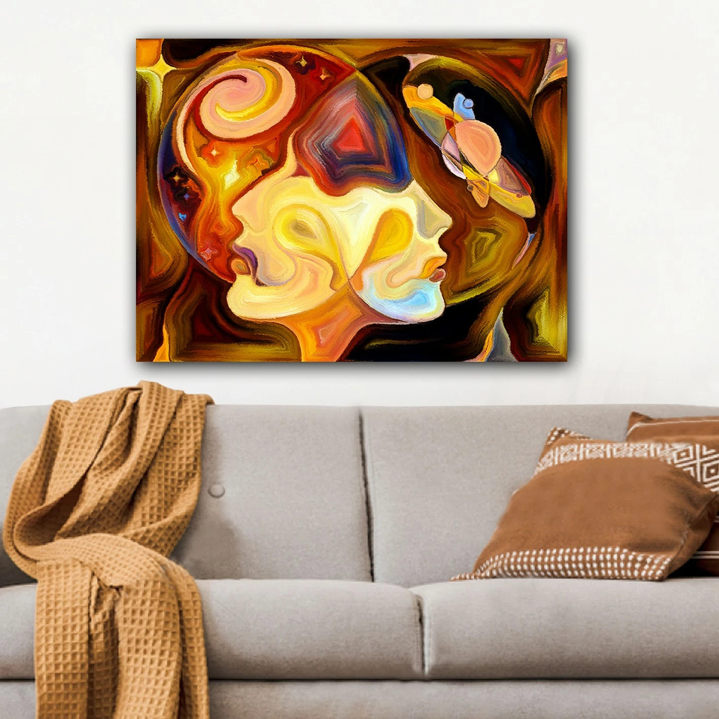 Pikturë dekorative në kanavacë, shumëngjyrëshe, 70x100cm, 1069277036_70100