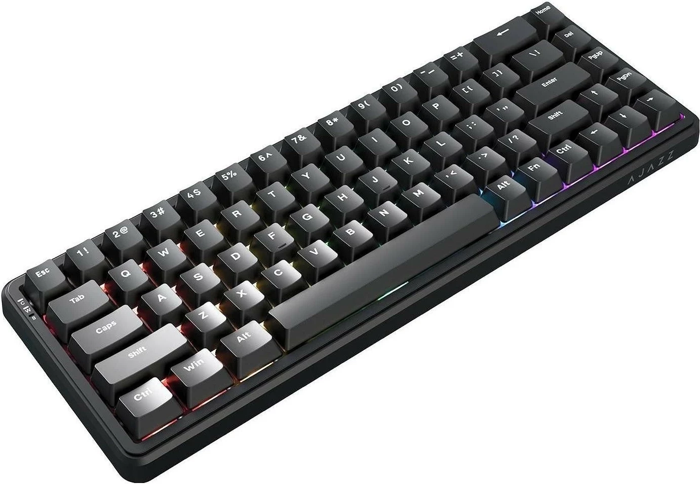 Tastierë mekanike Ajazz AK680 MAX, 65%, USB-C me kabllo, RGB, e zezë