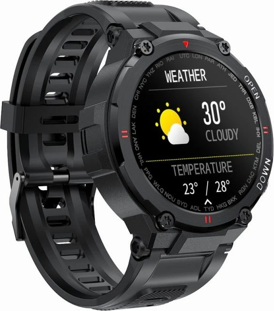 Smartwatch Gravity për të gjithë, e zezë
