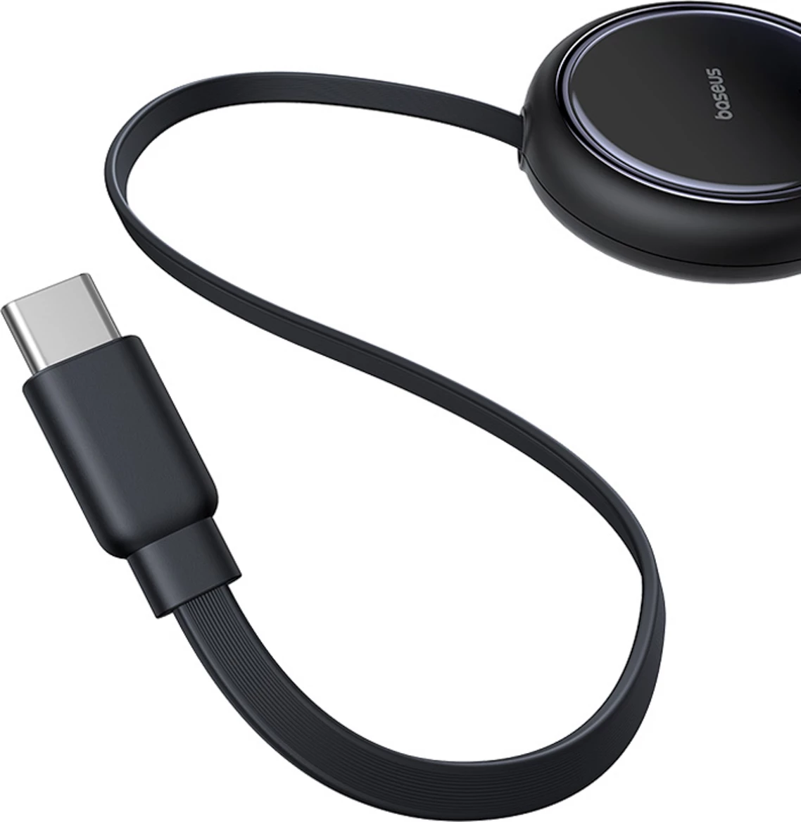 Kabllo tërheqëse USB-C Baseus Bright Mirror Series, 2x USB-C, 100W, 1m, e zezë