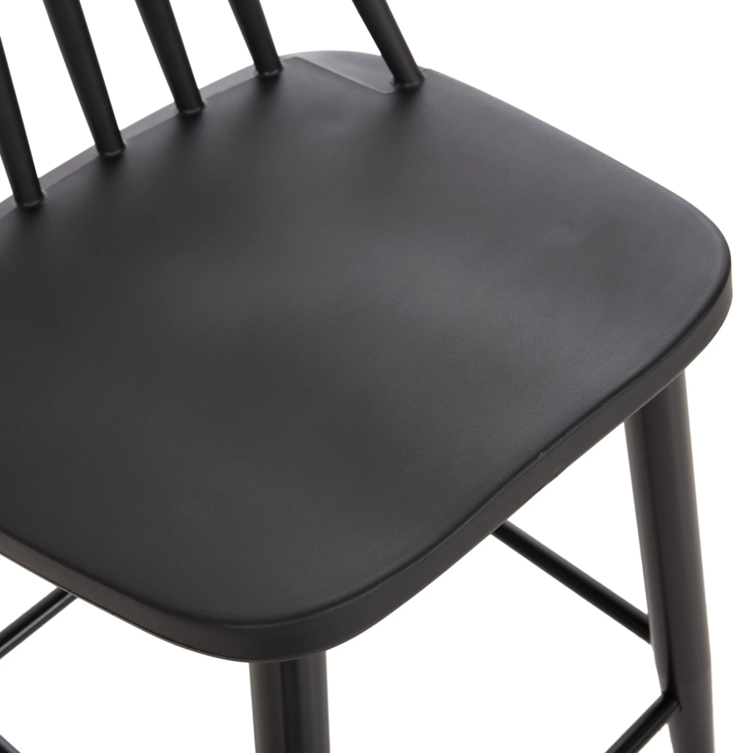 Karrige për bar mesatare VANESSA FH9300.12 polipropilen & metalike, e zezë, 45,5x46x97H cm., set prej 2 copë