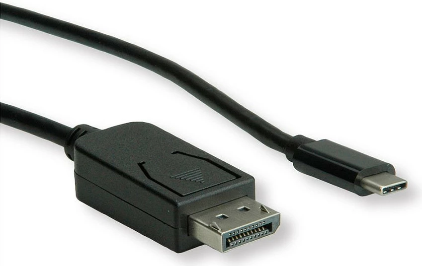 Kabllo adapter ROLINE USB-C në DisplayPort v1.2, 1 m, 4K 60Hz, e zezë