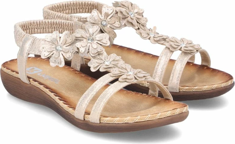 Sandale femrash Rieker V7573-90, të arta