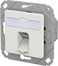 Prizë muri RJ-45 METZ CONNECT 130D371127-I, 1 port, PoE 90W, e bardhë