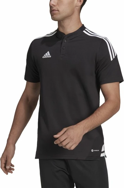 Fanellë polo për fëmijë adidas, e zezë