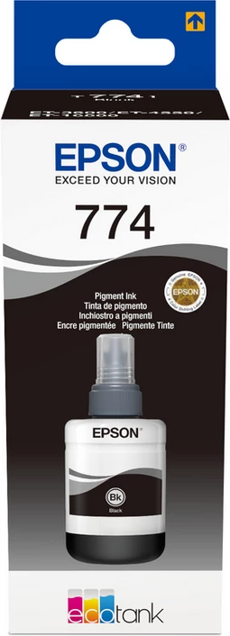 Shishe bojë pigment, Epson, T7741 C13T77414A EcoTank, 140 ml 6000 faqe, e zezë