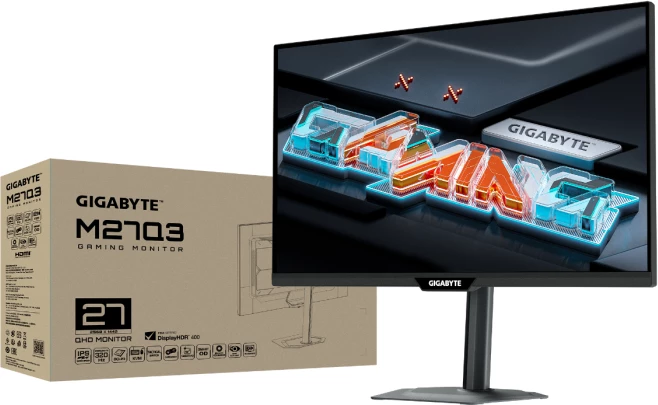 Monitor gaming GIGABYTE M27Q3 27\" IPS QHD 320Hz 1ms, zi
