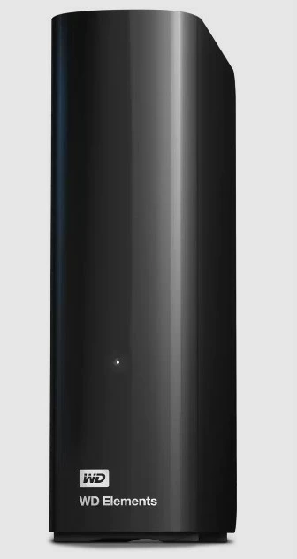 Hard disk Western Digital Elements Desktop, 20 TB, 2.0/3.2 Gen 1, Ngjyrë e zezë