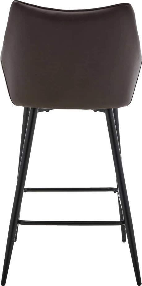 Karrige për bar Malone, gri e çelët, kafe e errët, 38x51x96