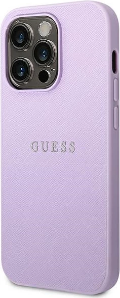Mbështjellës Guess Saffiano Strap për iPhone 14 Pro Max 6.7", Vjollcë
