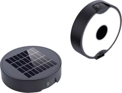 Dritë muri solare LED ASALITE ASAL0303 4W 500lm CCT 3000K-6500K IP44 me sensor lëvizjeje, e zezë (1 copë)