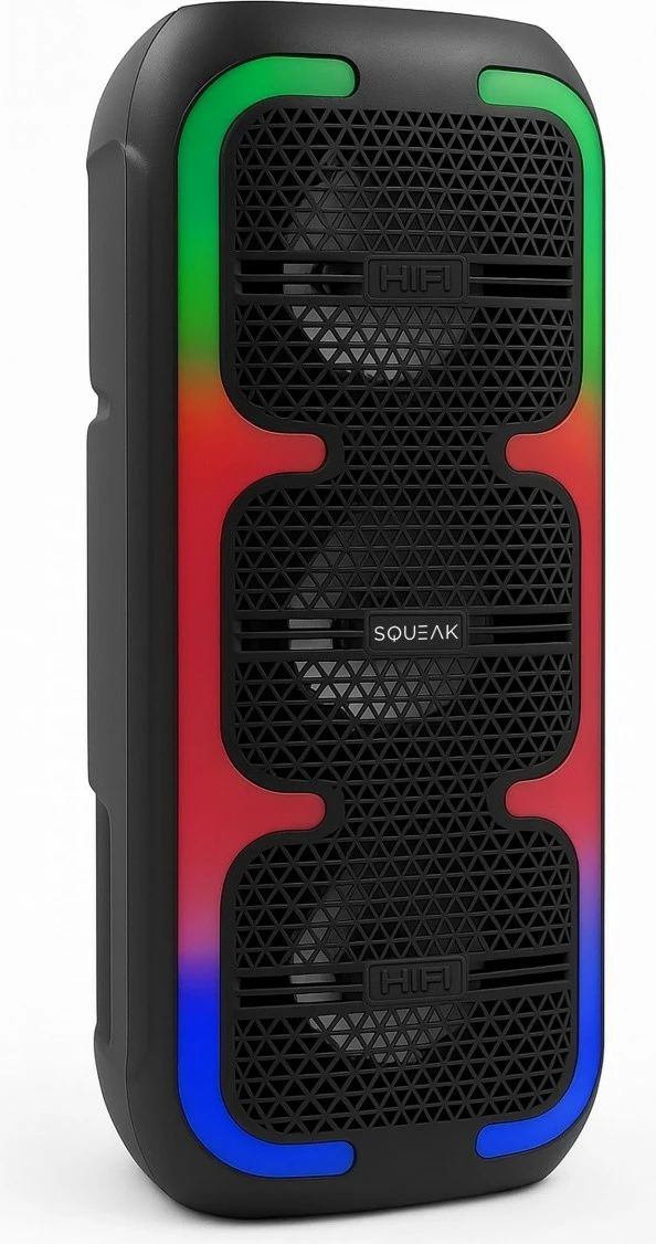 Altoparlant Bluetooth SQUEAK SQ1009 BeatOne 45 W, Bluetooth 5.3, USB-C, karaoke, 10 orë bateri, i zi