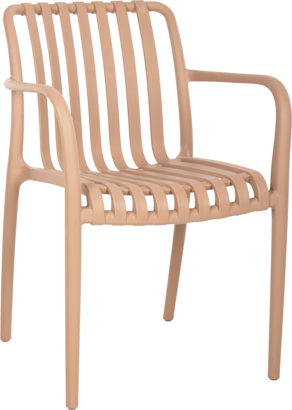 Karrige me krahë polipropileni TIPPY FH5940.03, ngjyrë kapuçino, 55x55x81H cm